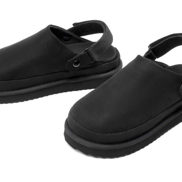 Dream Pairs Round-Toe Platform Mule Clogs Indoor/Outdoor Memory-Foam Black - Picture 3 of 6